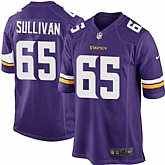 Nike Men & Women & Youth Vikings #65 Sullivan Purple Team Color Game Jersey,baseball caps,new era cap wholesale,wholesale hats